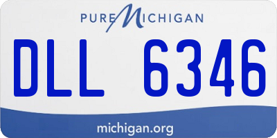 MI license plate DLL6346