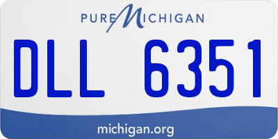 MI license plate DLL6351