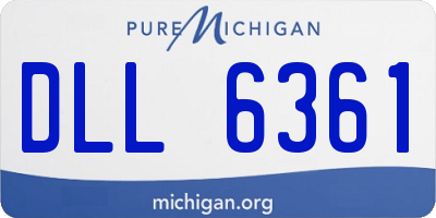 MI license plate DLL6361