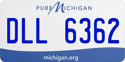MI license plate DLL6362