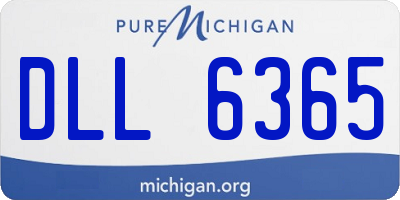 MI license plate DLL6365