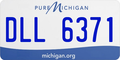 MI license plate DLL6371