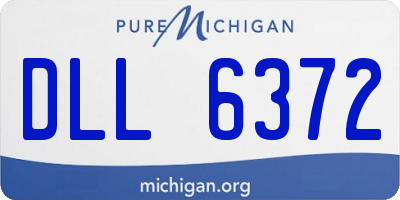 MI license plate DLL6372