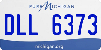 MI license plate DLL6373