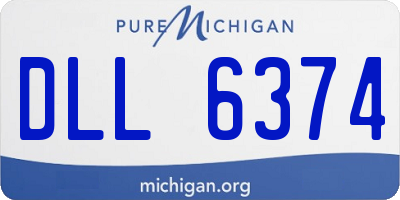 MI license plate DLL6374