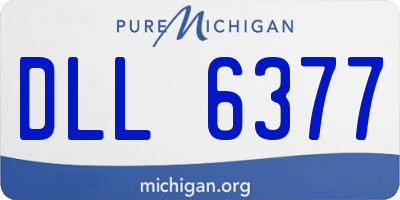 MI license plate DLL6377