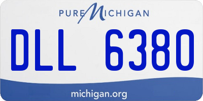 MI license plate DLL6380