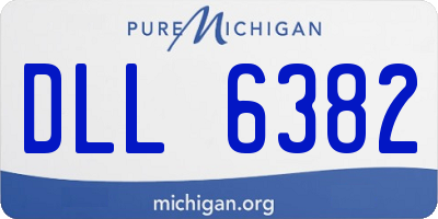 MI license plate DLL6382
