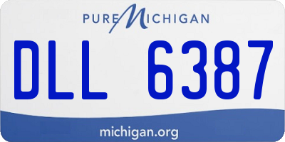 MI license plate DLL6387