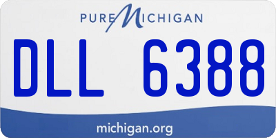 MI license plate DLL6388