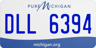 MI license plate DLL6394