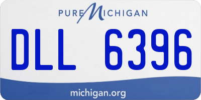 MI license plate DLL6396