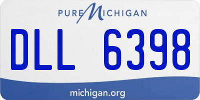 MI license plate DLL6398