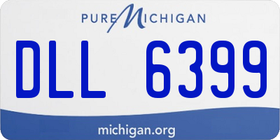 MI license plate DLL6399