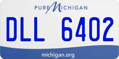 MI license plate DLL6402