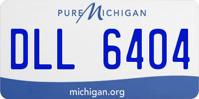 MI license plate DLL6404