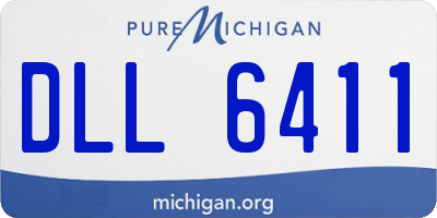 MI license plate DLL6411