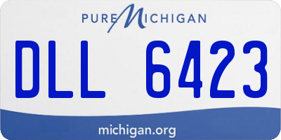 MI license plate DLL6423