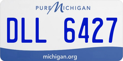 MI license plate DLL6427
