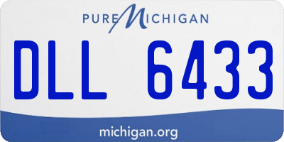MI license plate DLL6433