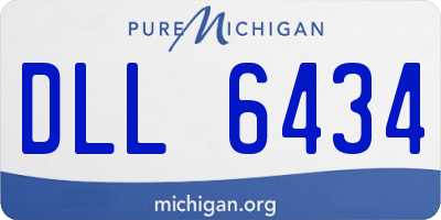 MI license plate DLL6434