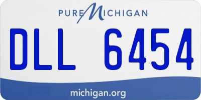 MI license plate DLL6454
