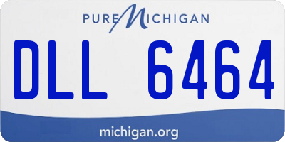 MI license plate DLL6464
