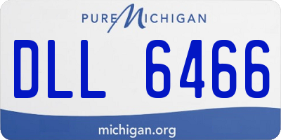 MI license plate DLL6466