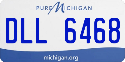 MI license plate DLL6468