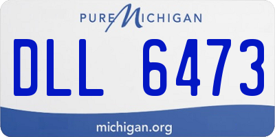 MI license plate DLL6473