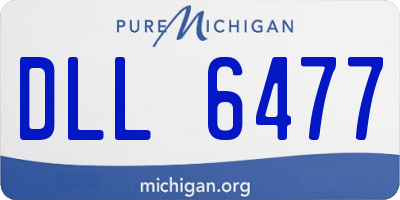 MI license plate DLL6477