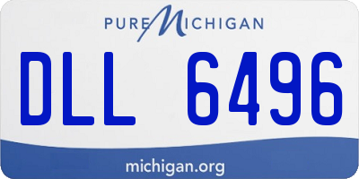 MI license plate DLL6496