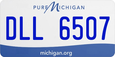 MI license plate DLL6507