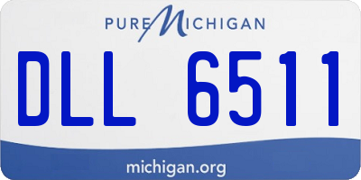 MI license plate DLL6511