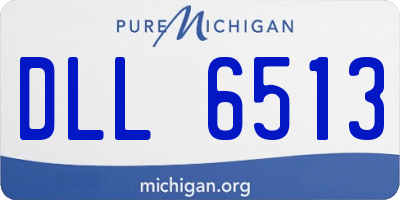 MI license plate DLL6513
