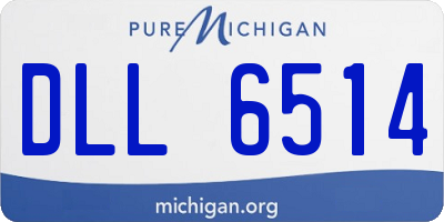 MI license plate DLL6514