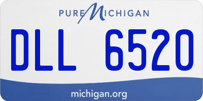 MI license plate DLL6520