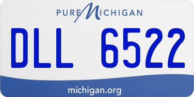 MI license plate DLL6522