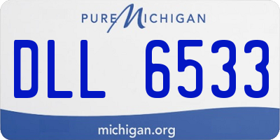 MI license plate DLL6533