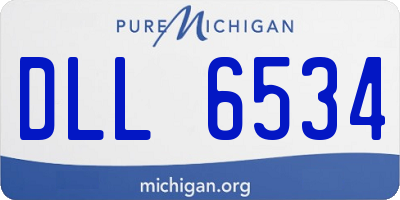 MI license plate DLL6534