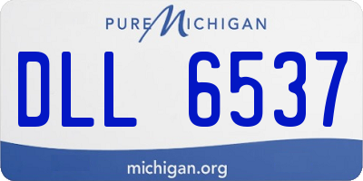 MI license plate DLL6537