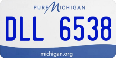 MI license plate DLL6538