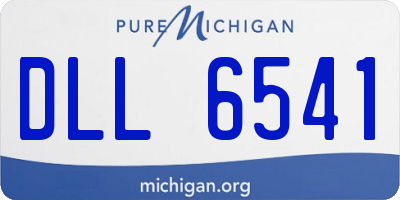 MI license plate DLL6541