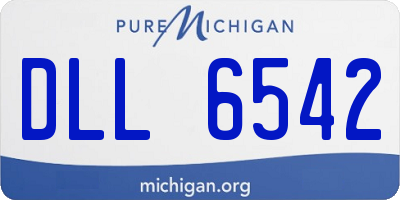 MI license plate DLL6542