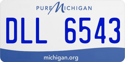 MI license plate DLL6543