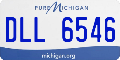 MI license plate DLL6546