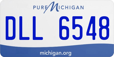 MI license plate DLL6548