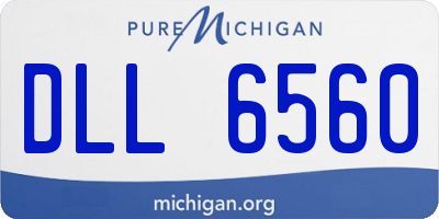 MI license plate DLL6560
