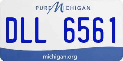 MI license plate DLL6561