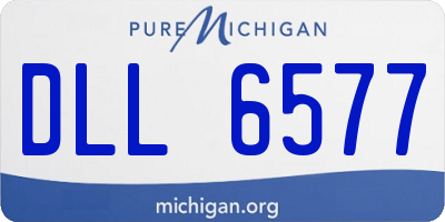 MI license plate DLL6577